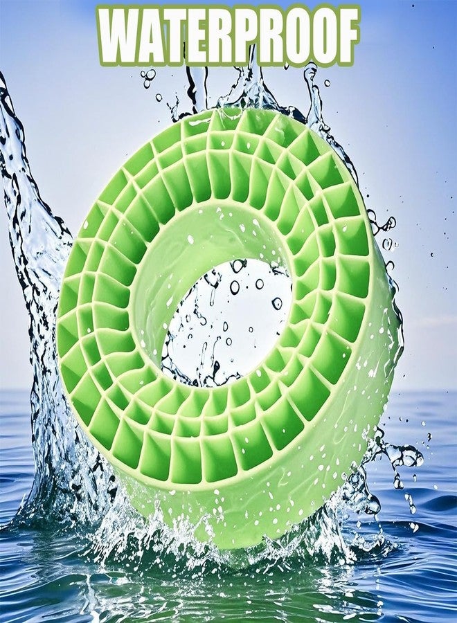 RCJUMPANT RC Tire Inserts,4PCS 1.55" Silicone Rubber Insert Foam, 30°/40° Dual Hardness, Waterproof for 95-97mm Tires (Green-30° Soft) - Image 4